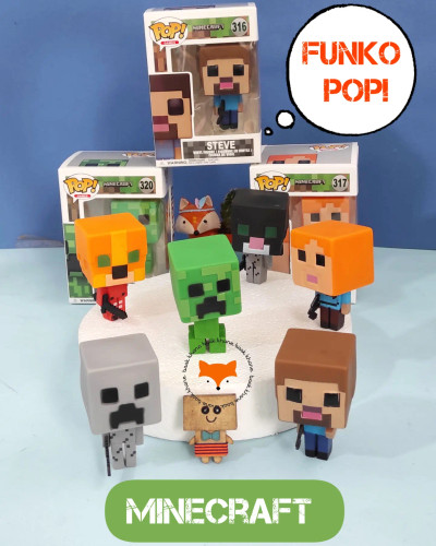 فیگور فانکو پاپ ماینکرافت، شخصیت استیو با طراحی پیکسلی، مناسب کلکسیون و دکور اتاق کودک