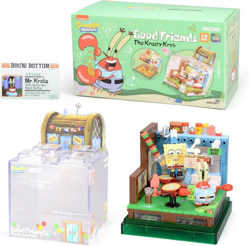 لگو رستوران کرستی کرَب با فیگور آقای خرچنگ و وسایل ریز رستوران؛ مناسب ساختوساز و کلکسیون.